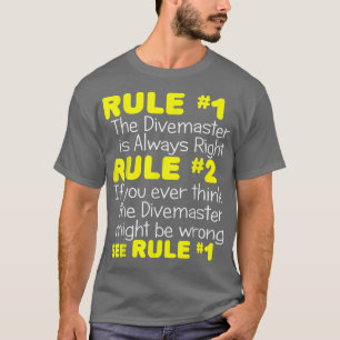 Camiseta Divemaster Always RightFunny Scuba Buceo Gi
