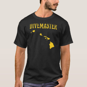 Camiseta Divemaster Hawaii Instructor de Buceo Scuba Dive F