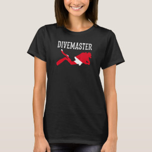 Camiseta Divemaster Scuba Instructor de Buceo Dive Flag Sty