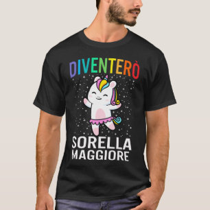 Camiseta Diventerò sorella maggiore, camicia sorella