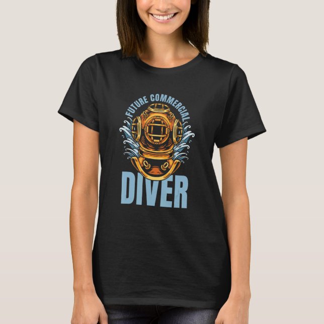 Camiseta Diver Future Dive Scuba  Snorkeling Commercial Div (Anverso)