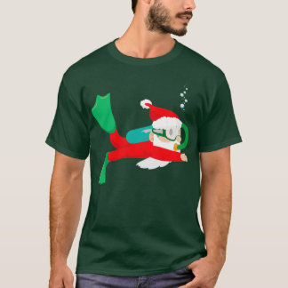 Camiseta Diver Santa Claus Scuba Navidades de buceo regalo