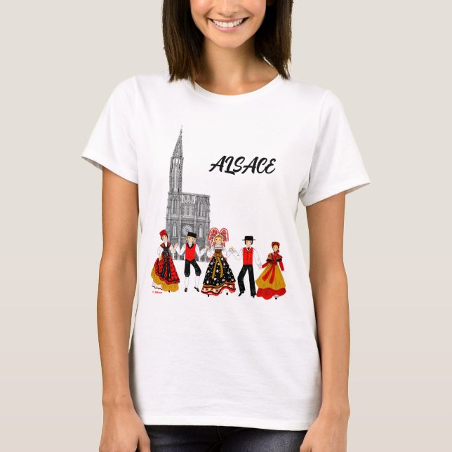 Camiseta Divers costumes d'Alsace, France (Anverso)