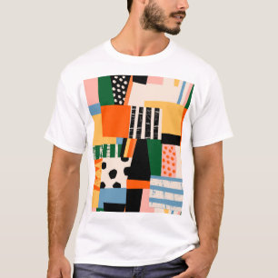 Camiseta Diversas formas: diseño abstracto y transparente