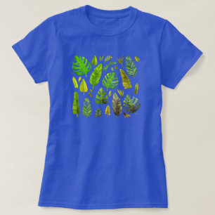 Camiseta Diversas hojas tropicales