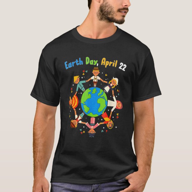 Camiseta Diversidad cultural niños en todo el mundo (Anverso)