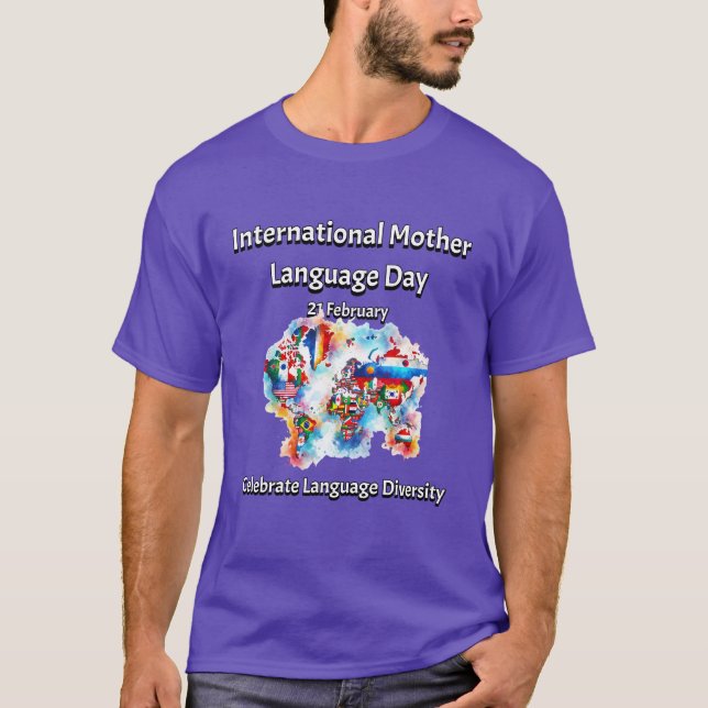 Camiseta Diversidad de idiomas. Lengua materna internaciona (Anverso)