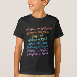 Camiseta Diversidad en Trump Refugiados de la ciencia aman 