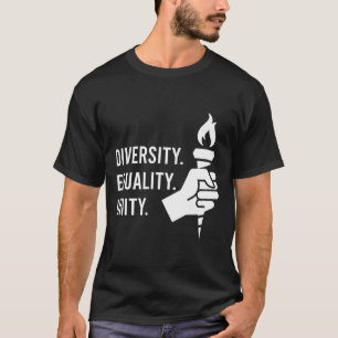 Camiseta Diversidad. Igualdad. Unidad. Una feminista