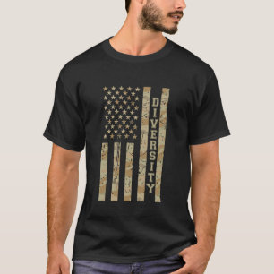 Camiseta Diversidad Inclusión Igualdad Camuflaje Desértico 