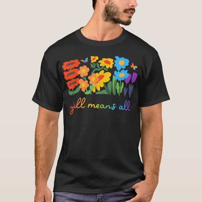 Camiseta Diversidad LGBTQ Orgullo juvenil significa todas l (Anverso)