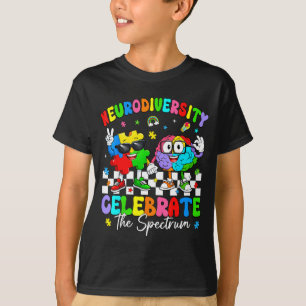 Camiseta Diversidad neurodivergente cerebro autismo concien
