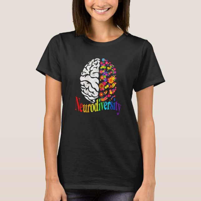 Camiseta Diversidad neuronal Arcoíris Espectro Autismo Asd  (Anverso)