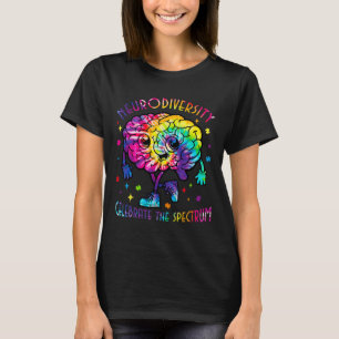 Camiseta Diversidad neuronal Cerebro Conciencia de autismo