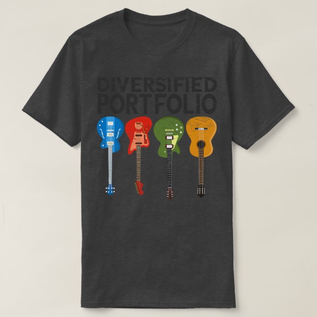 Camiseta Diversificación de la cartera de Guitars Electric  (Diseño del anverso)
