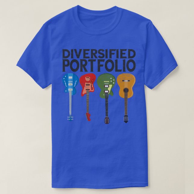 Camiseta Diversificación de la cartera de Guitars Electric  (Diseño del anverso)