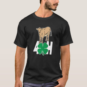 Camiseta Diversión 4 H Amor Vacas Bovino