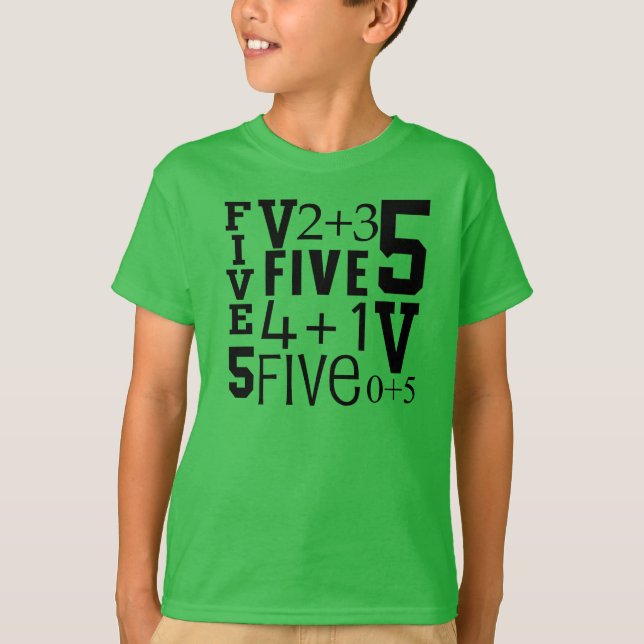 CAMISETA DIVERSIÓN 5 CUMPLEAÑOS (Anverso)