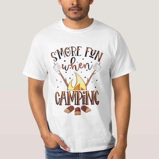 Camiseta Diversión al fumar al acampar (Anverso)