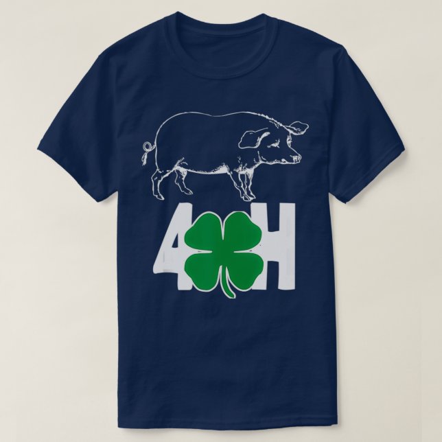 Camiseta Diversión Amor Crecer Cerdos Hogs Vestido Campesin (Diseño del anverso)