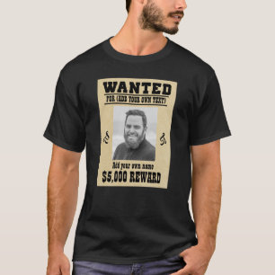 Camiseta Diversión AÑADIR TU CARA, TEXTO cowboy quería post