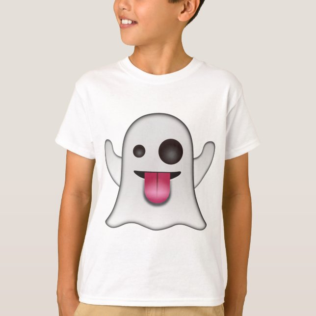 Camiseta Diversión asustadiza de Guay de la emoji del (Anverso)