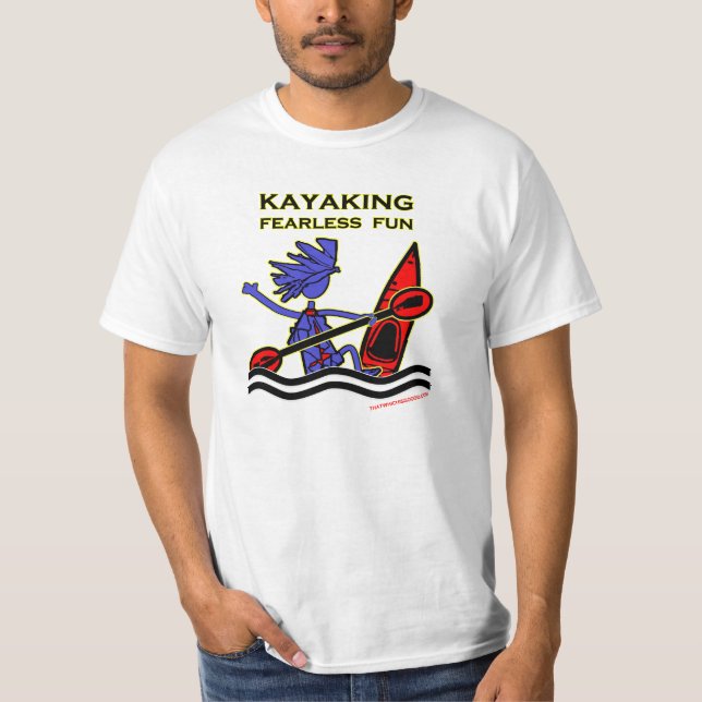 Camiseta Diversión audaz Kayaking (Anverso)