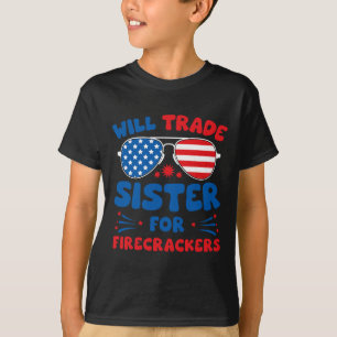Camiseta Diversión cambiará hermana por petardos divertidos