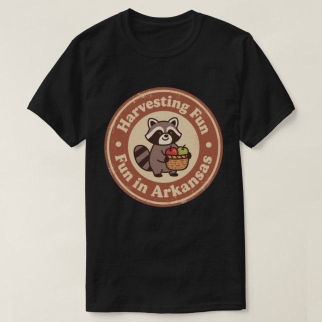 Camiseta Diversión Clásica en la Cosecha de Mapaches de Ark (Diseño del anverso)