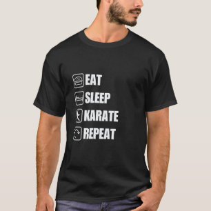 Camiseta Diversión Clásica y Motivacional Come Duerme Karat