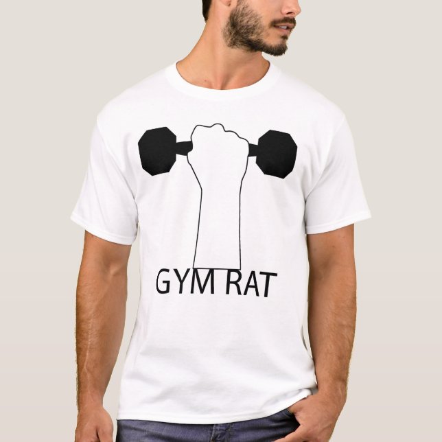 Camiseta Diversión cómoda de Gym Rat  (Anverso)