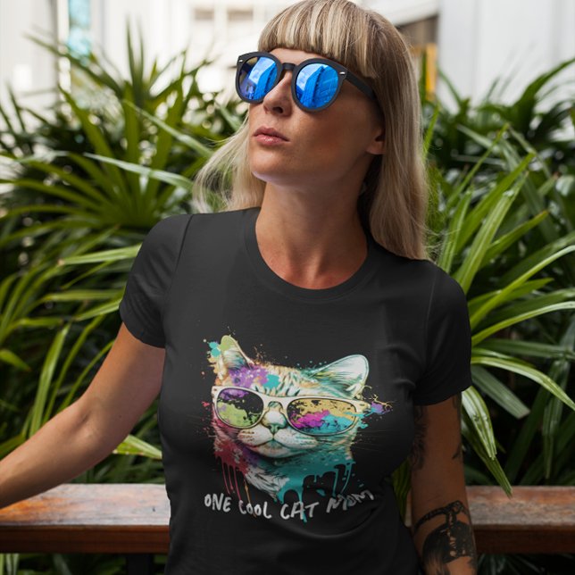 Camiseta Diversión con una mamá de un gato de Guay con colo (Subido por el creador)
