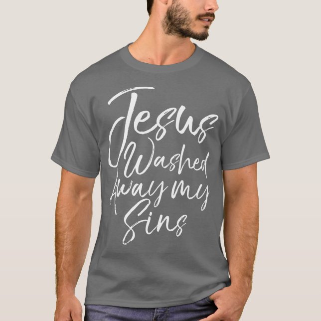 Camiseta DIVERSIÓN Cristiana Cita Regalo Jesús Lavado (Anverso)