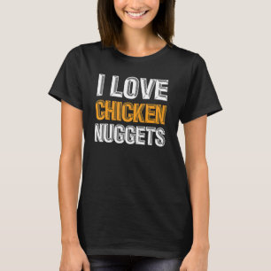 Camiseta Diversión de alimentos de nuggets de pollo