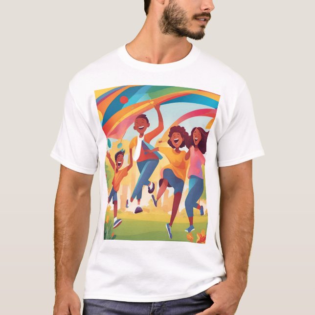 Camiseta diversión de amigos (Anverso)