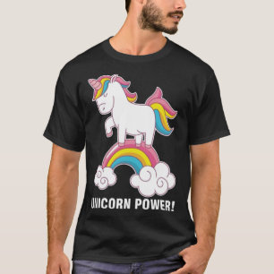 Camiseta diversión de amor de poder de unicornio
