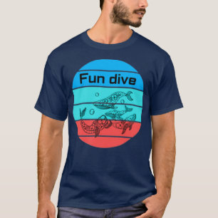 Camiseta Diversión de ballena bucear