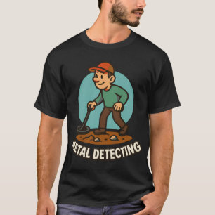Camiseta Diversión de caza de tesoros con detector de metal