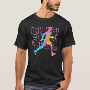 Camiseta Diversión de correr Artsy Runner para correr marat