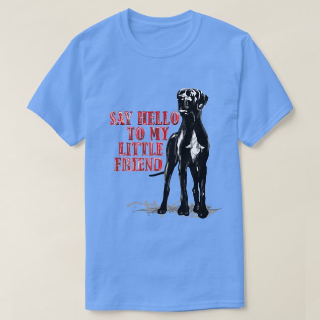 Camiseta Diversión de great dane (Diseño del anverso)