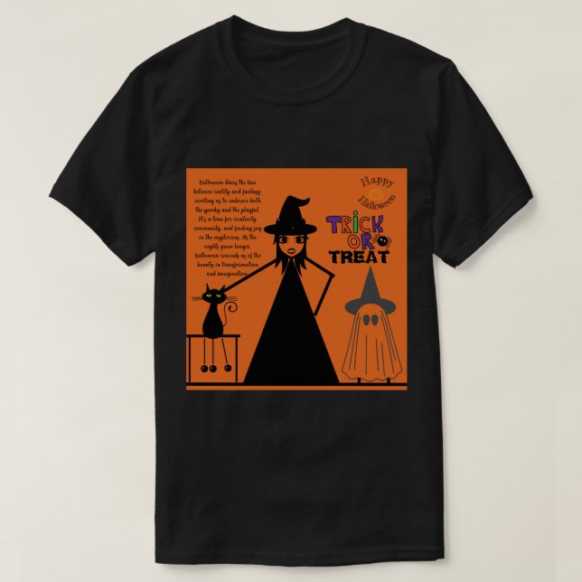 Camiseta Diversión de Halloween (Diseño del anverso)