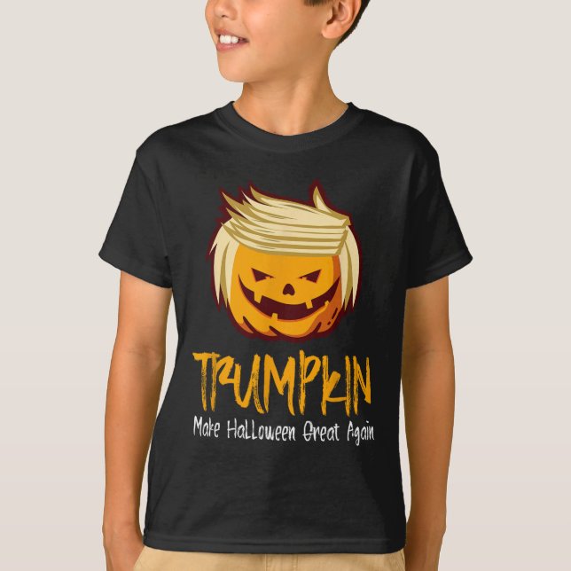 Camiseta Diversión de Halloween Donald Trump disfraz idea d (Anverso)
