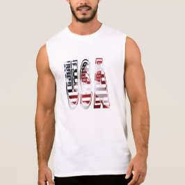 Camiseta Diversión de la bandera de Estados Unidos sobre lo