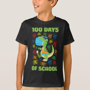 Camiseta Diversión De La Máscara De Cara 100 Días De Chicas