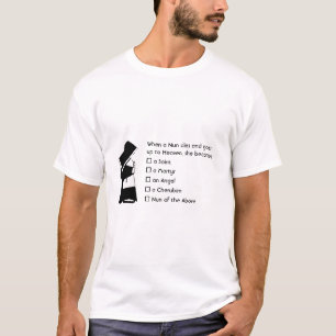 Camiseta Diversión de la pistola - humor puro, Chiste Nun H