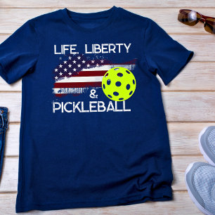 Camiseta Diversión de la vida, la libertad y el pickleball