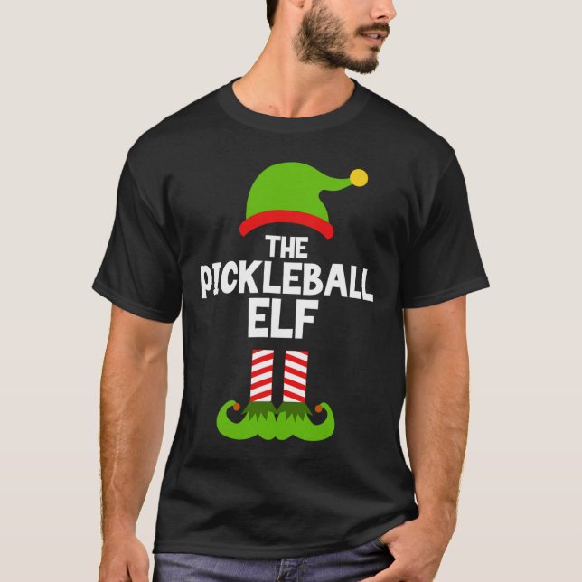 Camiseta Diversión De Los Navidades De Elf De Pickleball Qu (Anverso)