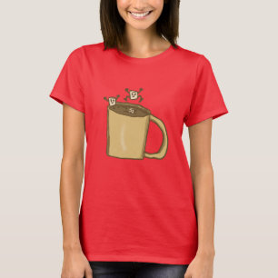 Camiseta Diversión de malvavisco en una taza