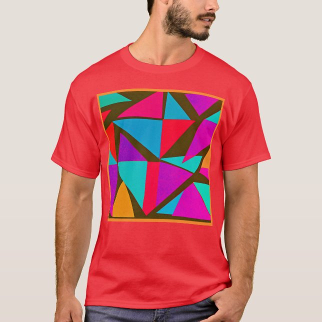 Camiseta Diversión de patrón colorido (Anverso)