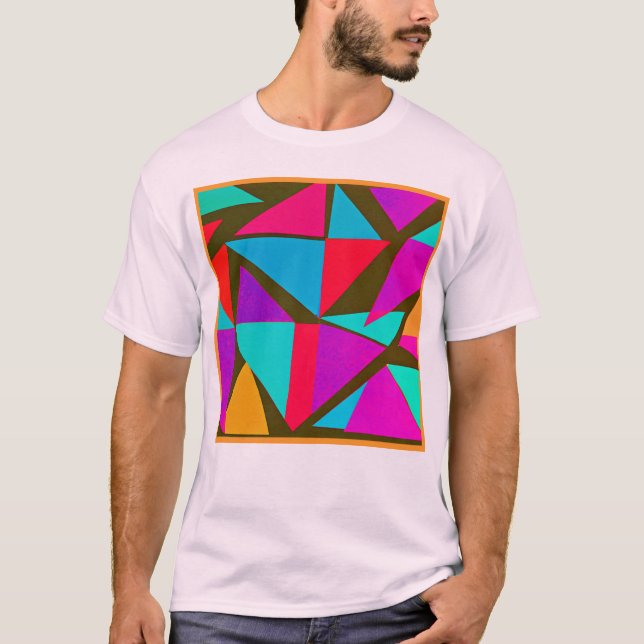 Camiseta Diversión de patrón colorido (Anverso)